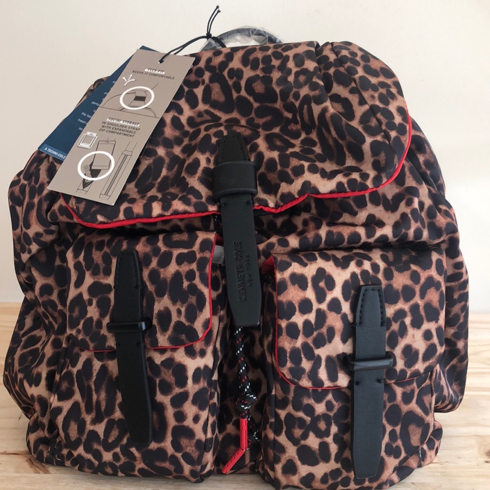 Kenneth Cole The Vessey Backpack Leopard Print